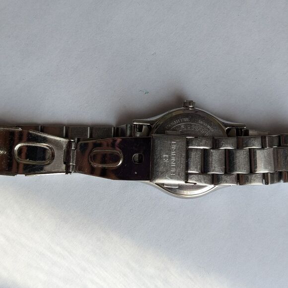 Hanowa Swiss Made Stainless Steel Watch, 3 Diamond splitters, Black , Bracelet - Picture 6 of 6